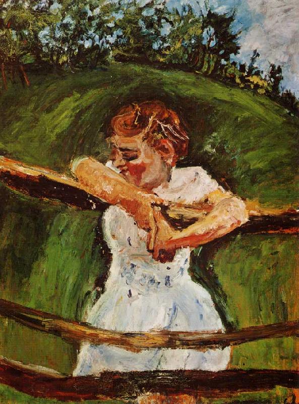 Chaim Soutine Young Girl at the Fence oil painting picture